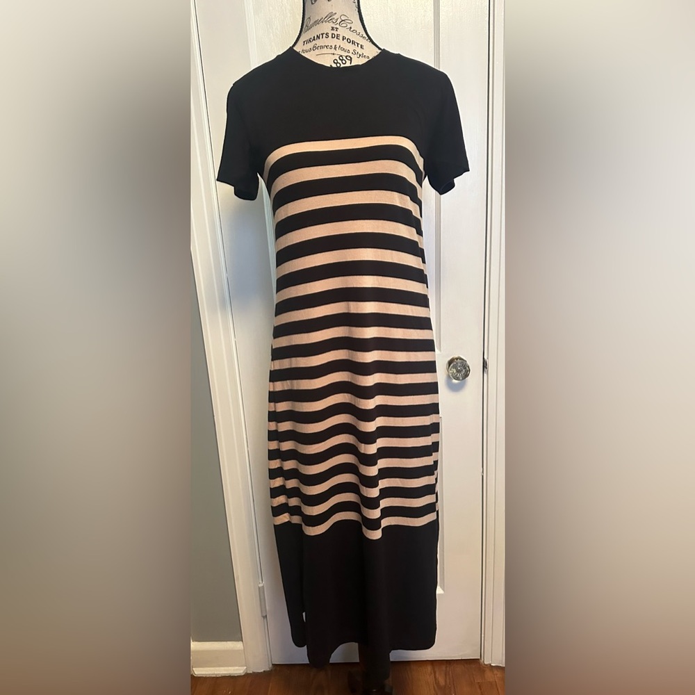JCrew T-shirt dress in stripe